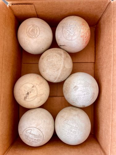 7 Used Lacrosse Balls