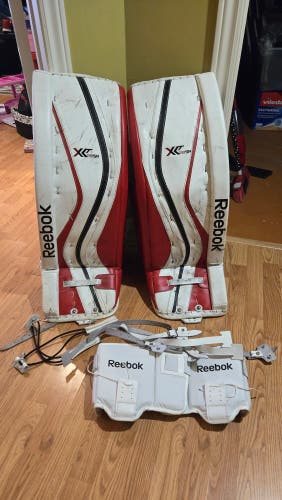 Used 34" Reebok XLT28 Goalie Leg Pads