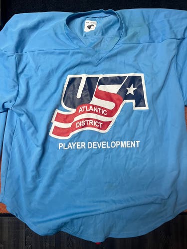 Blue Used USA Large Jersey