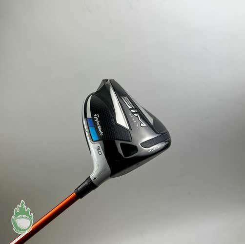 Used RH TaylorMade SIM MAX Driver 9* Tour AD-DI 6X X Stiff Flex Graphite Golf