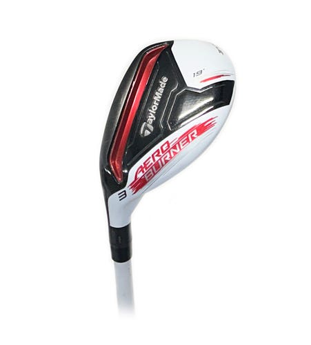 LH TaylorMade Aero Burner 19* 3 Hybrid/Rescue Matrix Speed RUL-Z Stiff Flex