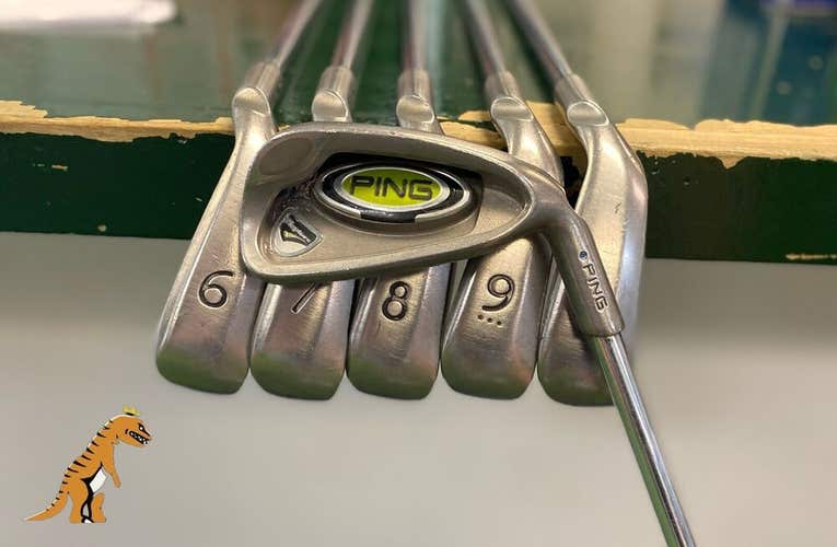 Used RH Ping Rapture Blue Dot Iron Set 5-P Stiff Flex Steel