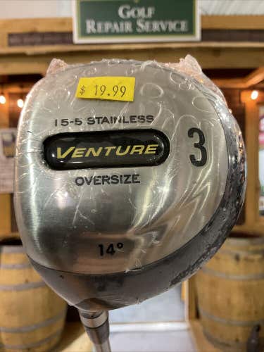 Venture Oversize 15-5 Stainless 14° #3 Fairway Wood Stiff Flex Graphite MLH