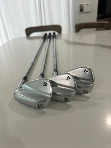 2024 Taylormade Md4 Wedge Set 52 56 60 Dynamic Gold Wedges Milled Grind 4
