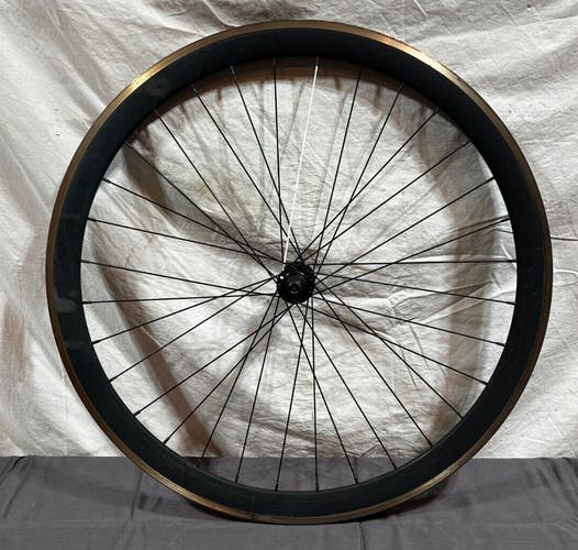 Aero Black Aluminum 32-Spoke 700C Bolt-On Fixe Front Wheel GREAT Fast Shipping