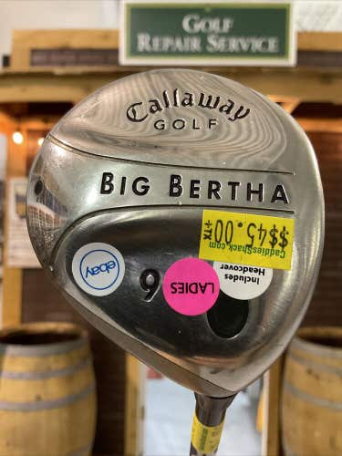 Callaway Big Bertha #9 Fairway Wood Golf Club Ladies Flex Graphite Shaft WRH