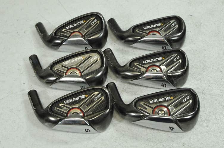 TaylorMade Burner 2.0 4-6,8-PW Iron Set HEADS ONLY (no 7 iron)  #179713