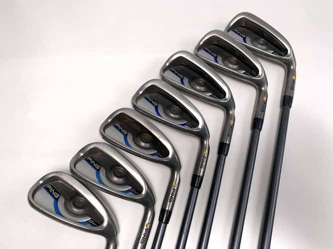 Ping Gmax Iron Set 4-PW Yellow Dot 1.5* Up CFS Regular Graphite RH Midsize Grips