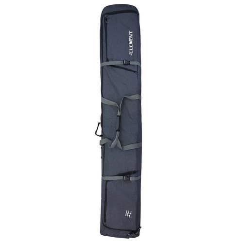 NEW $225 5th Element Bomber Double Ski Bag Padded 4 Travel + Wheels Denim Blue