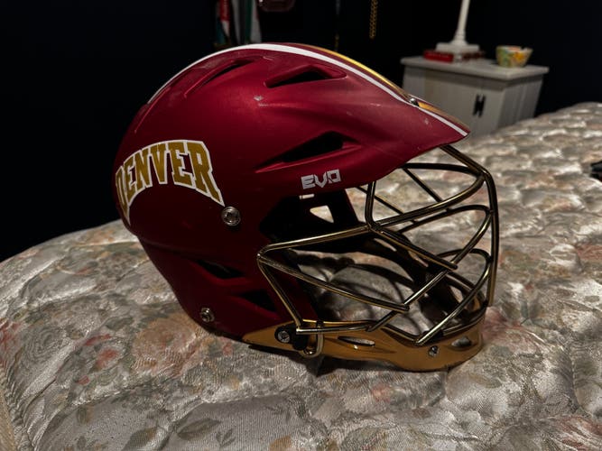 2019 Denver *Game Worn* Lacrosse Helmet