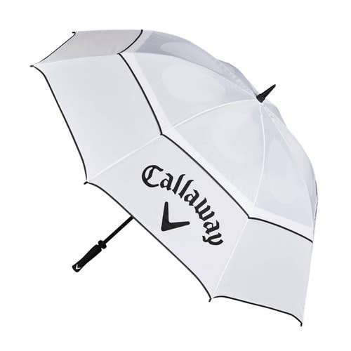 NEW Callaway Golf Shield 64" Double Canopy Black/White Golf Umbrella CALL8869