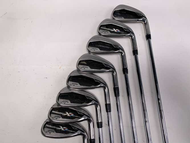 Callaway XR Iron Set 4-PW+AW True Temper Speed Step 80 Stiff Steel Mens RH