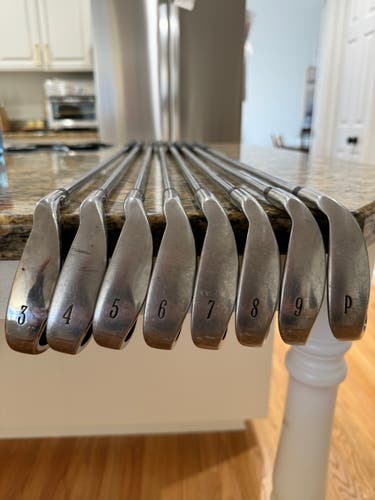 Used Warrior Golf Iron Set 3-9 Steel Shafts Right Handed