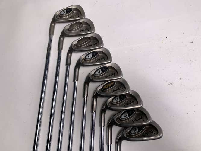 Ping i3 + Iron Set 3-PW+SW Black Dot Regular Steel Mens LH +1"