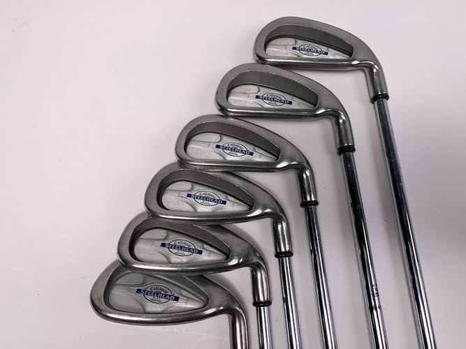 Callaway X-14 Iron Set 4-PW (No 6) Regular Steel Mens RH Midsize Grips -1/2"