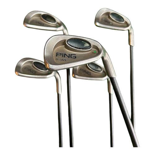 Ping i3 O-Size Green Dot Set 7-PW + SW 350 Series Stiff Flex Graphite Shafts RH