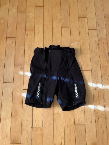 Black New Unisex Karbon Ski Shorts