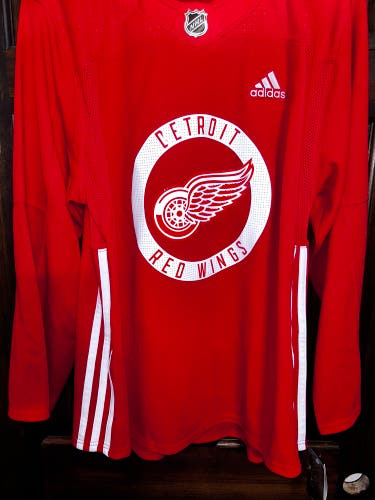 New DETROIT RED WINGS Men's Adidas Practice Jersey Size 56