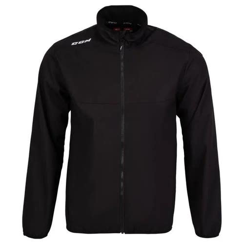 NEW CCM Premium Lightweight Jacket, Black, Sr. Large