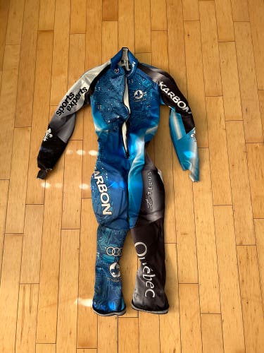 Used Small Blue Karbon Ski Suit FIS Legal