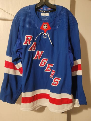 New York Rangers Pro Stock NHL Hockey Jersey Adidas PG MiC Home Size 56 Blank