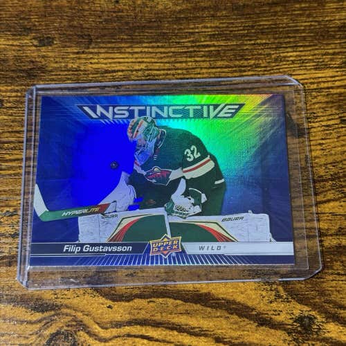 Filip Gustavsson Minnesota Wild 2023-24 NHL Upper Deck Instinctive Insert #IN-6