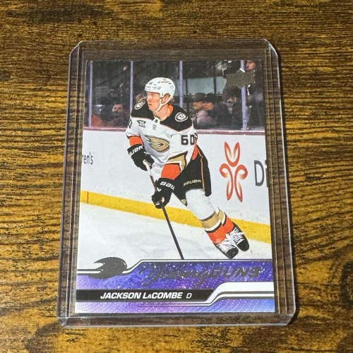 Jackson LaCombe Anaheim Ducks 2023-24 Upper Deck Series 2 Young Guns Rookie #456