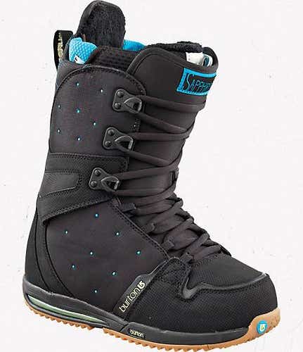 NEW Burton Sapphire Snowboard Boots!  Black  6  Euro 36.5  Traditional Lace