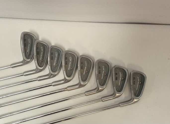 Used Delta 8 Piece Regular Flex Steel Shaft Men's Package Sets