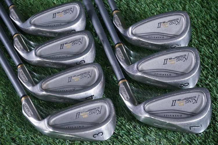 KING COBRA II OVERSIZE IRON SET 3-9 IQ SYSTEM HUMP STIFF FLEX SHAFTS ~ L@@K!!