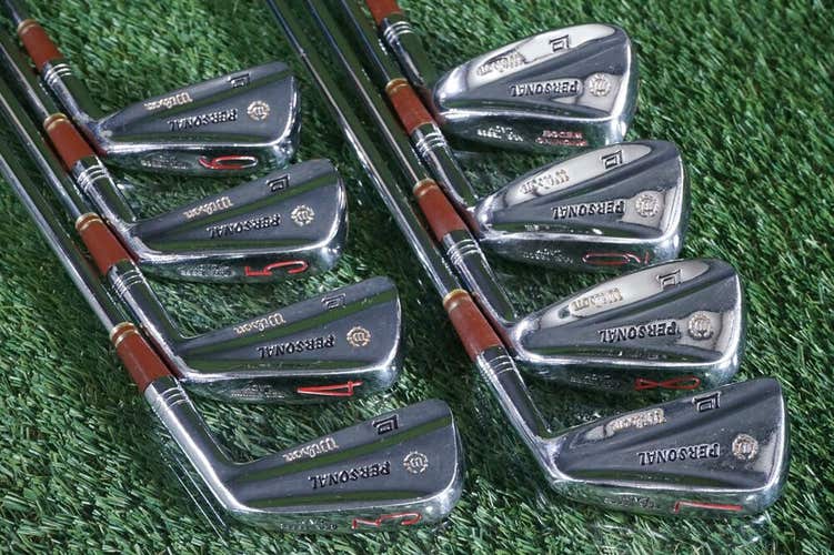 WILSON PERSONAL LADIES IRONS SET 3-PW MATCHED FLEX STEEL SHAFTS ~ L@@K!