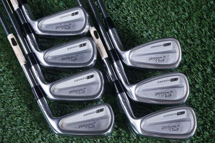 TITLEIST CB FORGED 712 IRONS SET 4-P TRUE TEMPER S300 STIFF FLEX SHAFTS ~ L@@K!!