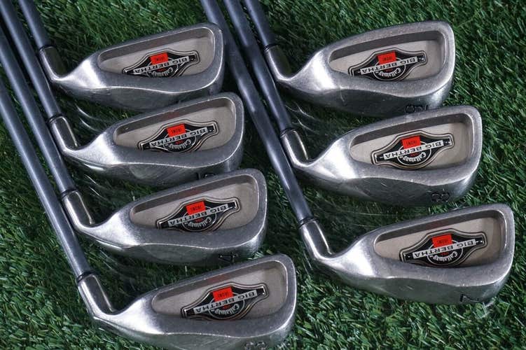 CALLAWAY GOLF BIG BERTHA IRONS IRON SET 3-9 RCH 90 REGULAR FLEX SHAFTS ~ L@@K!!