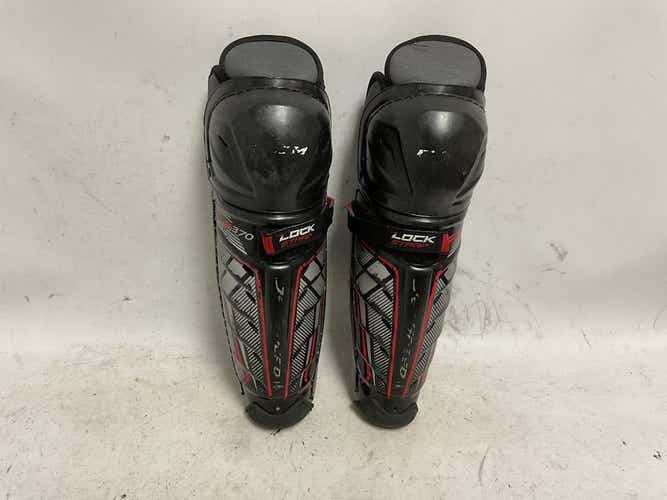 Used Ccm Jetspeed Ft370 11" Hockey Shin Guards