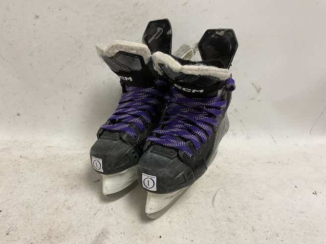 Used Ccm Tacks As-580 Junior 01 Ice Hockey Skates + Adptsize Inserts