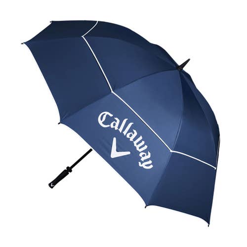 NEW Callaway Golf Shield 64" Double Canopy Navy/White Golf Umbrella