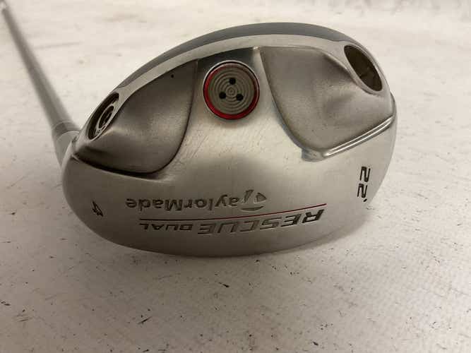 Used Taylormade Rescue Dual 4 Hybrid Regular Flex Graphite Shaft Hybrid Clubs