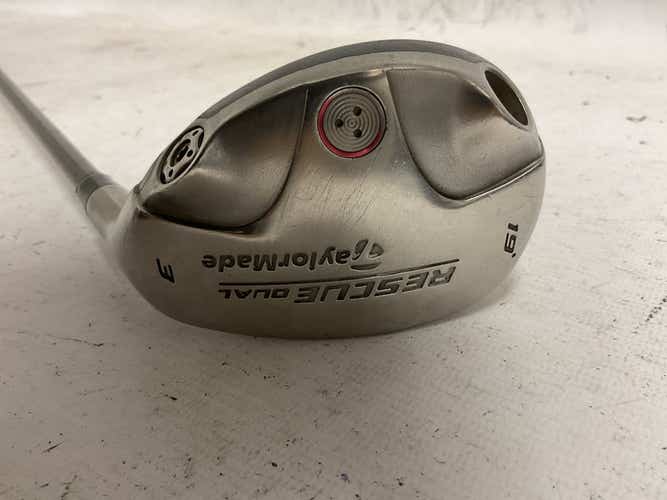 Used Taylormade Rescue Dual 3 Hybrid Regular Flex Graphite Shaft Hybrid Clubs