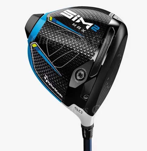 NEW TaylorMade SIM 2 MAX 9° Driver Even Flow Riptide CB 6.0-S 60G Stiff w/HC