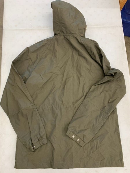 CUT - The North Face Rain Jacket Parka - Women's MD Green Hooded Full Zip