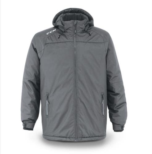 NEW CCM Winter Jacket, Dark Heather Grey, Sr. Large