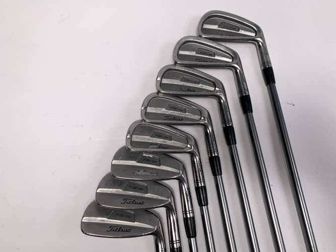 Titleist 735.CM Chrome Iron Set 3-PW 3980 Stiff Graphite Mens RH +1/2"