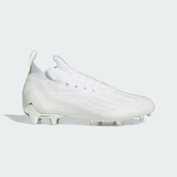 New Adidas ADIZERO PRIMEKNIT FOOTBALL CLEATS WHT SZ 10 11860-ADIPRIME10