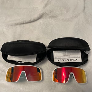 Bundle of Two Brand New Oakley Sutro Sunglasses White With Cases