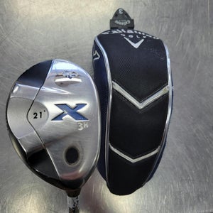 Used Callaway X 21 3 Hybrid Regular Flex Steel Shaft Hybrid Clubs