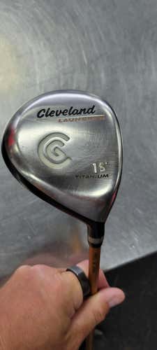 Used Cleveland Launcher 15 3 Wood Stiff Flex Graphite Shaft Fairway Woods