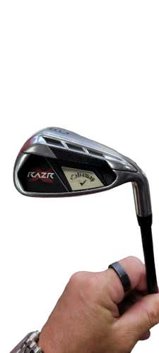 Used Callaway Razr X 9 Iron Stiff Flex Graphite Shaft Individual Irons