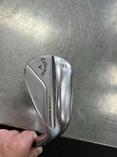 Used Callaway Jaws Raw 58 Degree Regular Flex Graphite Shaft Wedges