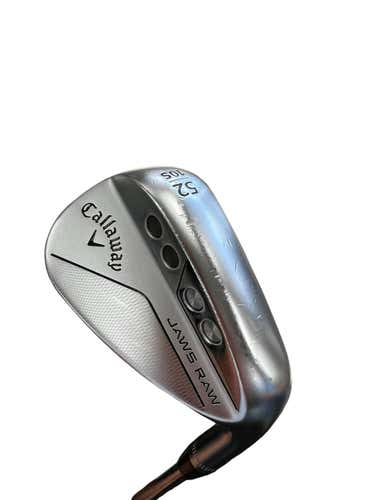 Used Callaway Jaws Raw 52 Degree Stiff Flex Steel Shaft Wedges