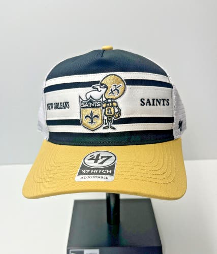 47 Brand New Orleans Saints Gridiron Super Stripe '47 Hitch NFL Branded Hat